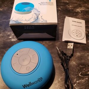 Wellworks Blue Portable Speaker